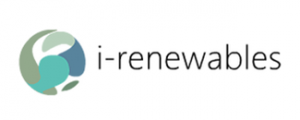 i-renewables logo which is a mixture of light green, and dark greens